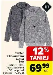 Carrefour Sweter z kołnierzem s-3xl Tex oferta