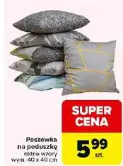 Carrefour Poszewka na poduszke 40 x cm oferta