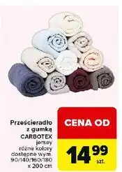 Carrefour Prześcieradło z gumką frotte 180 x 200 cm Carbotex oferta