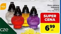 Carrefour Znicz szklany kulka oferta