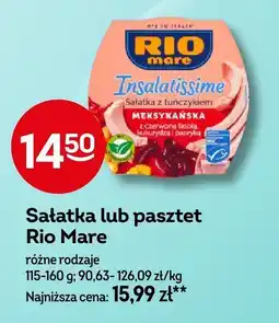 Żabka Sałatka lub pasztet Rio Mare 115-160g oferta