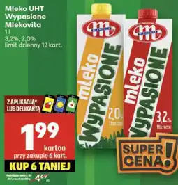 Delikatesy Centrum Mleko UHT Wypasione Mlekovita 1l oferta