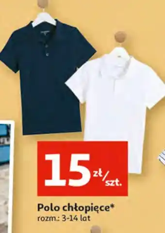 Auchan Polo chłopięce 3-14 lat 1 SZT oferta