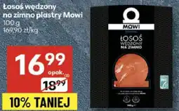 Delikatesy Centrum Łosoś wędzony na zimno plastry Mowi 100g oferta