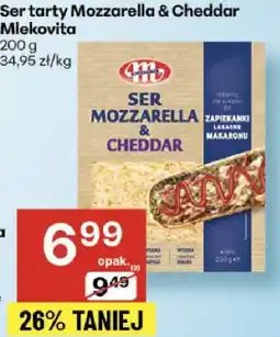 Delikatesy Centrum Ser tarty Mozzarella & Cheddar Mlekovita 200g oferta