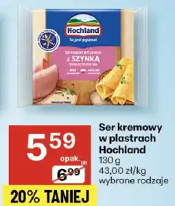 Delikatesy Centrum Ser kremowy w plastrach Hochland 130g oferta
