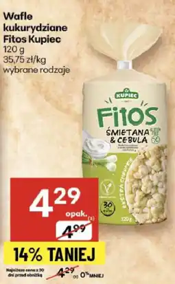 Delikatesy Centrum Wafle kukurydziane Fitos Kupiec 120g oferta