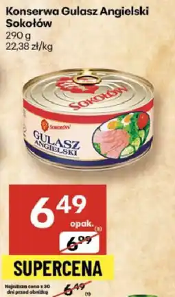 Delikatesy Centrum Konserwa Gulasz Angielski Sokołów 290g oferta
