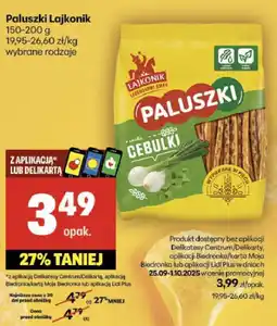 Delikatesy Centrum Paluszki Lajkonik cebulki 150-200g oferta