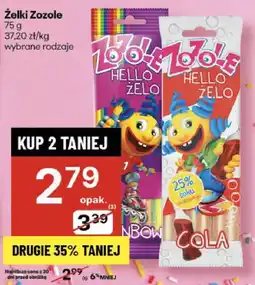 Delikatesy Centrum Żelki Zozole 75g oferta
