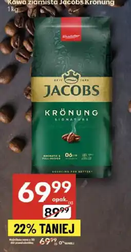 Delikatesy Centrum Kawa ziarnista Jacobs Krönung 1kg oferta