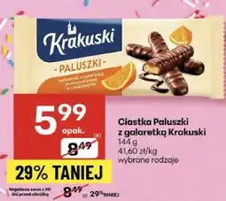 Delikatesy Centrum Ciastka Paluszki z galaretką Krakuski 144g oferta
