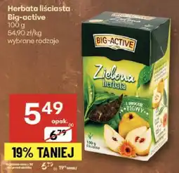 Delikatesy Centrum Herbata liściasta Big-active Zielona 100g oferta