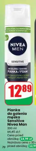 Dino Pianka do golenia męska Sensitive Nivea Man oferta