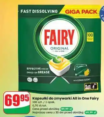 Dino Kapsułki do zmywarki All in One Fairy oferta