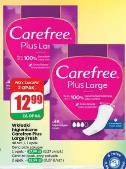 Dino Wkładki higieniczne Carefree Plus Large Fresh oferta