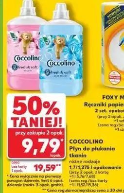 Kaufland COCCOLINO Płyn do płukania tkanin oferta