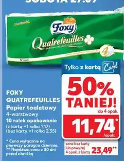 Kaufland FOXY QUATREFEUILLES Papier toaletowy oferta