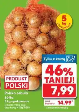 Kaufland Polska cebula żółta oferta