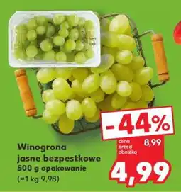 Kaufland Winogrona jasne bezpestkowe oferta