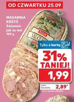 Kaufland MASARNIA KRZYŚ Salceson jak ze wsi 100 g oferta