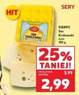 Kaufland SIERPC Ser Królewski light 100 g oferta
