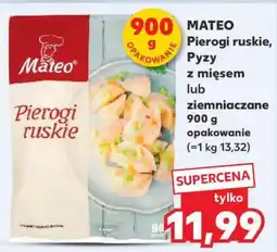 Kaufland MATEO Pierogi ruskie, Pyzy z mięsem lub ziemniaczane 900 g opakowanie oferta