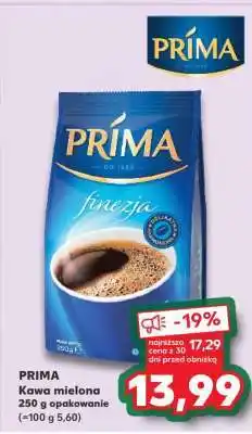 Kaufland PRIMA Kawa mielona 250 g opakowanie oferta