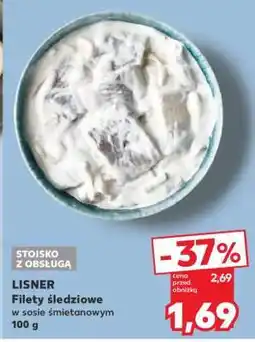 Kaufland LISNER Filety śledziowe w sosie śmietanowym 100 g oferta