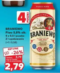 Kaufland BRANIEWO Piwo 5,8% alk oferta