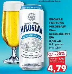 Kaufland BROWAR FORTUNA MIŁOSŁAW Piwo bezalkoholowe IPA oferta