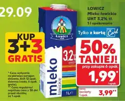 Kaufland Mleko łowickie UHT 3,2% tł oferta