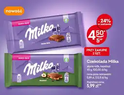 Żabka Czekolada Milka alpine milk, hazelnut 45g oferta