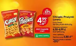 Żabka Chrupki, Prażynki Lorenz Curly, Peppies 100-120g oferta