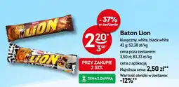 Żabka Baton Lion klasyczny, white, black white 42g oferta