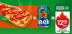 Żabka Zapiekanka + piwo heineken 0% Żabka oferta