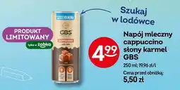 Żabka Napój mleczny cappuccino słony karmel GBS 250 ml oferta