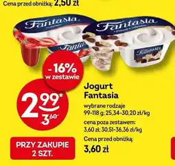 Żabka Jogurt Fantasia wybrane rodzaje 99-118g oferta