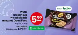 Żabka Wafle proteinowe w czekoladzie mlecznej Good Food 40g oferta
