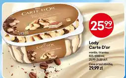 Żabka Lody Carte D’or wanilia, tiramisu 825-1000ml oferta
