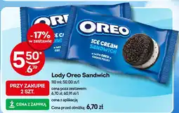 Żabka Lody Oreo Sandwich 110ml oferta
