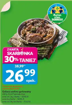 Auchan Gulasz wołowy gotowany Auchan oferta