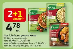 Auchan Sos lub fix na gorąco Knorr 27-70g oferta