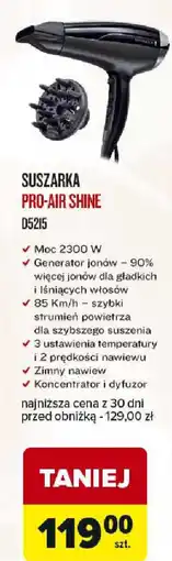 Carrefour Remington suszarka pro-air shine d5215 oferta