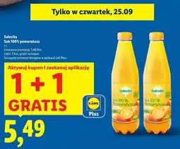 Lidl Sok pomarańczowy 100% z miąższem Solevita oferta