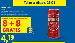 Lidl Piwo Warka oferta