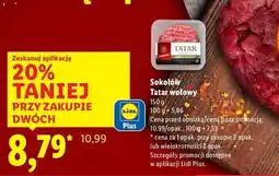 Lidl Tatar wołowy ekstra Sokołów oferta
