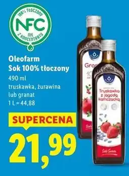 Lidl Syrop truskawka z jagodą kamczatką Oleofarm oferta