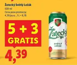 Lidl Piwo Zatecky Svetly Lezak oferta