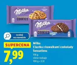 Lidl Ciasteczka z nadzieniem oreo Milka Cookies Sensations oferta